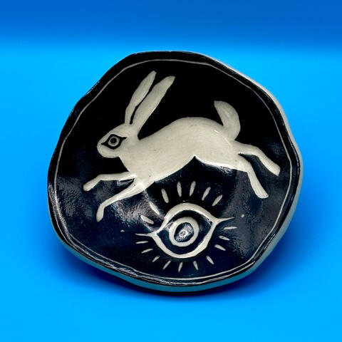 handmade ceramic trinket dish